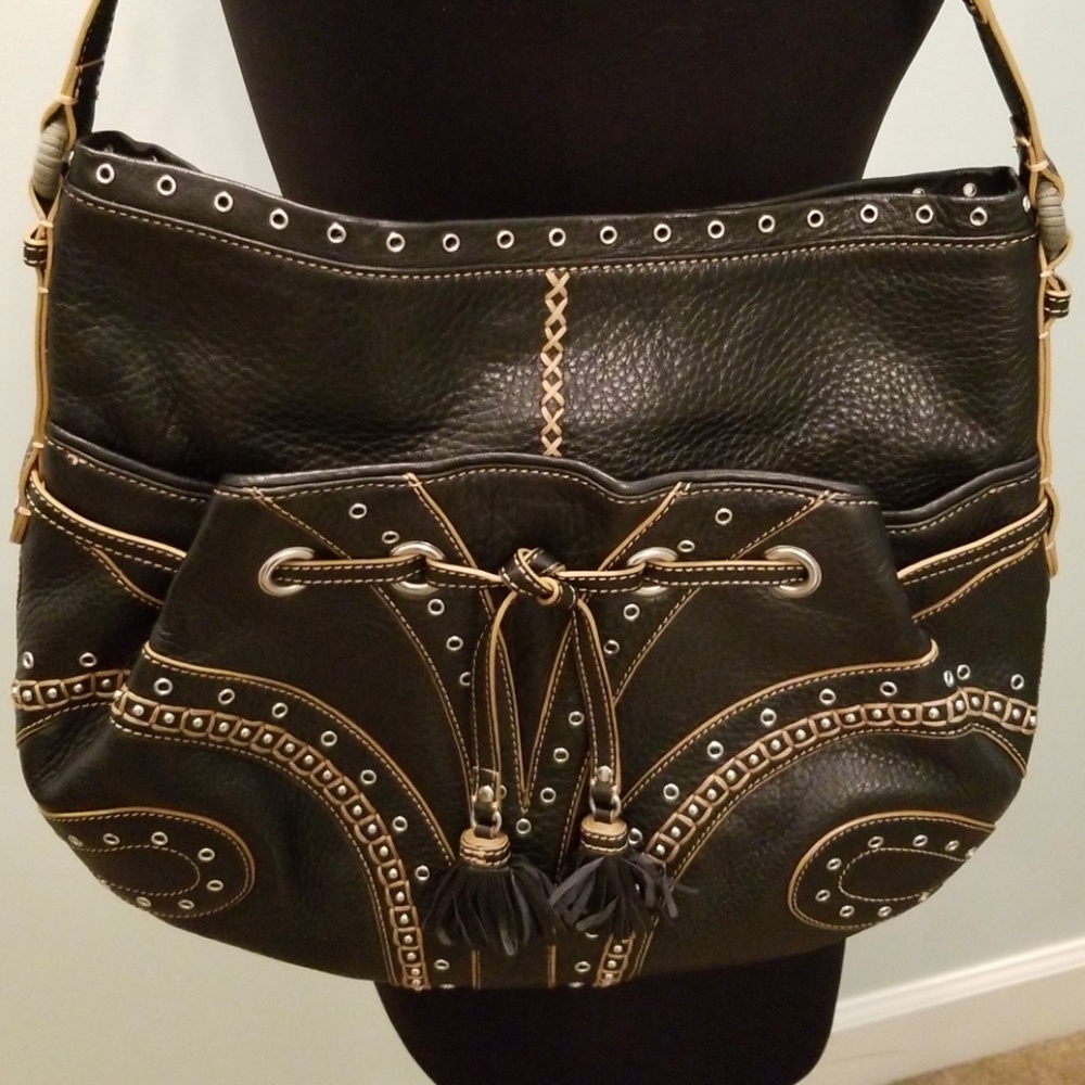 Cole Haan Black Leather Shoulder Bag